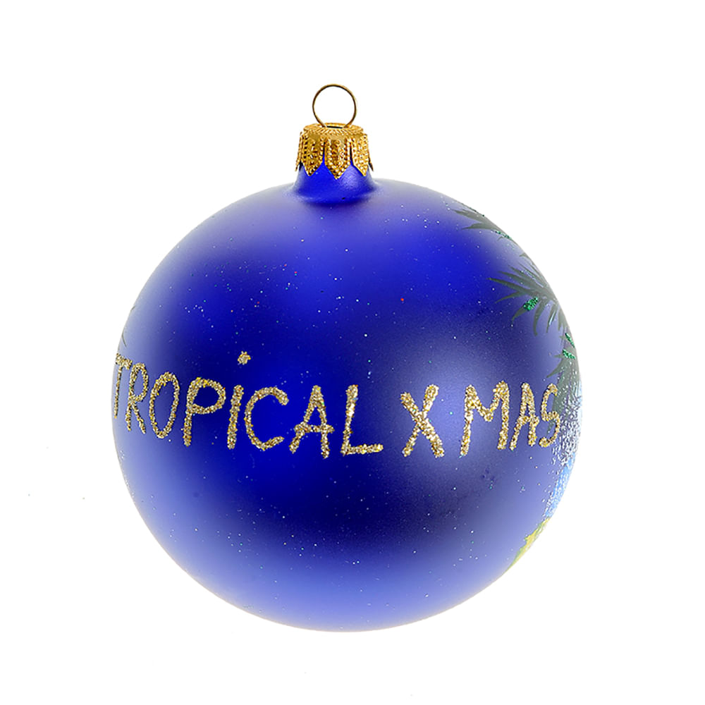 Glob pictat manual Tropical X Mas - 2 | YEO