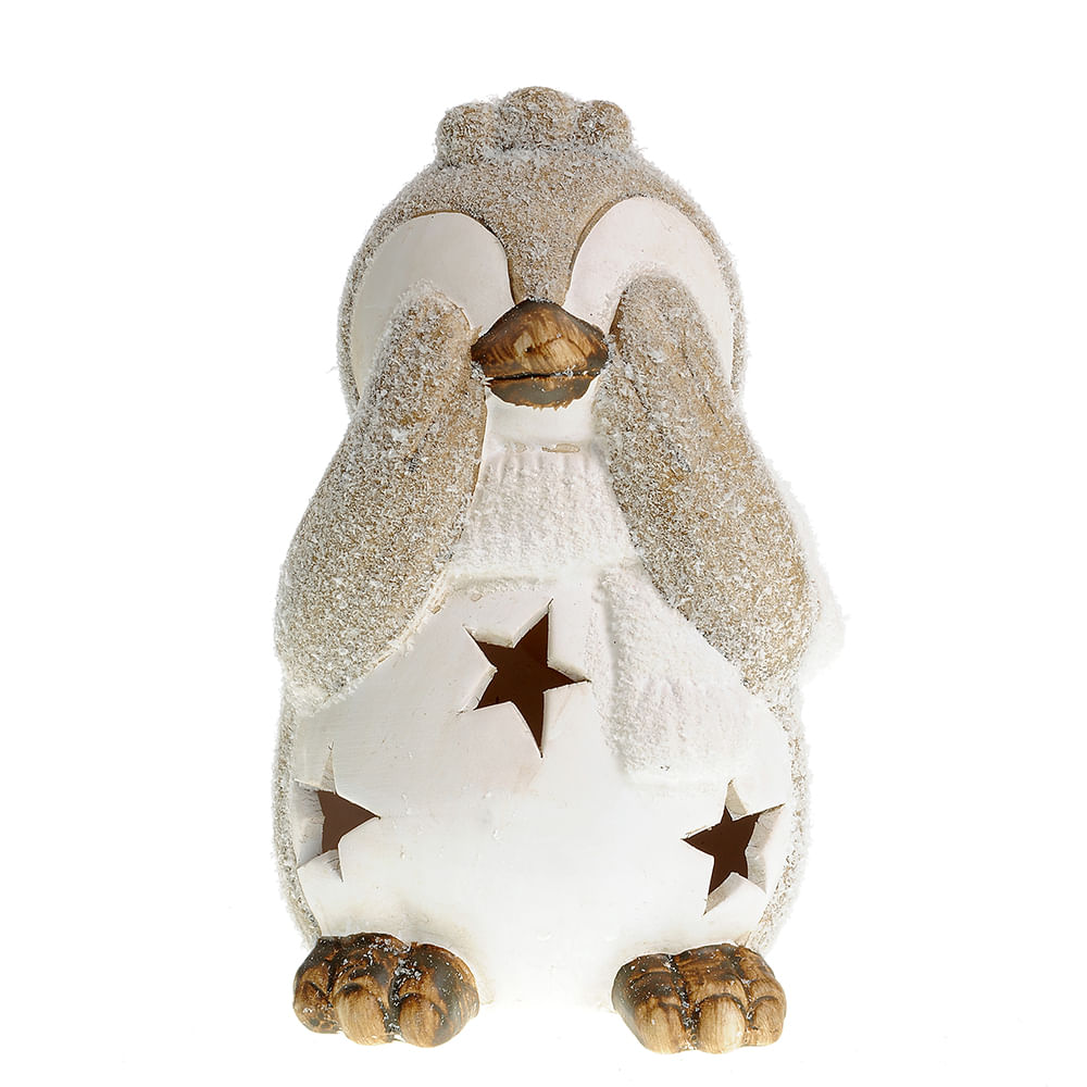 Decoratiune pinguin cu led 18 cm