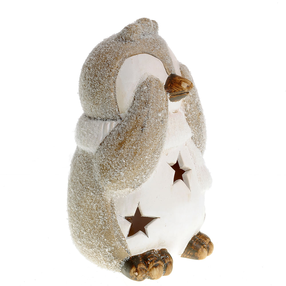 Decoratiune pinguin cu led 18 cm - 1 | YEO