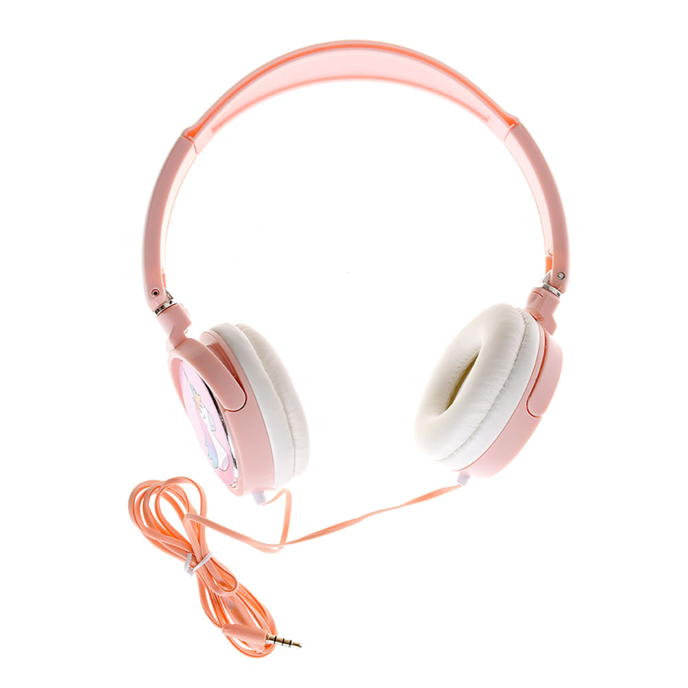 Casti audio roz cu unicorn - 2 | YEO