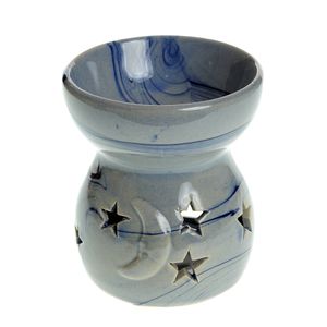 Suport aromaterapie din ceramica cu stele