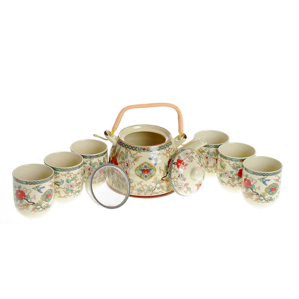 Set din ceramica cu imprimeu floral - 2 | YEO