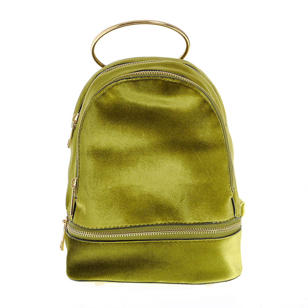 Rucsac verde cu fermoare - 1 | YEO