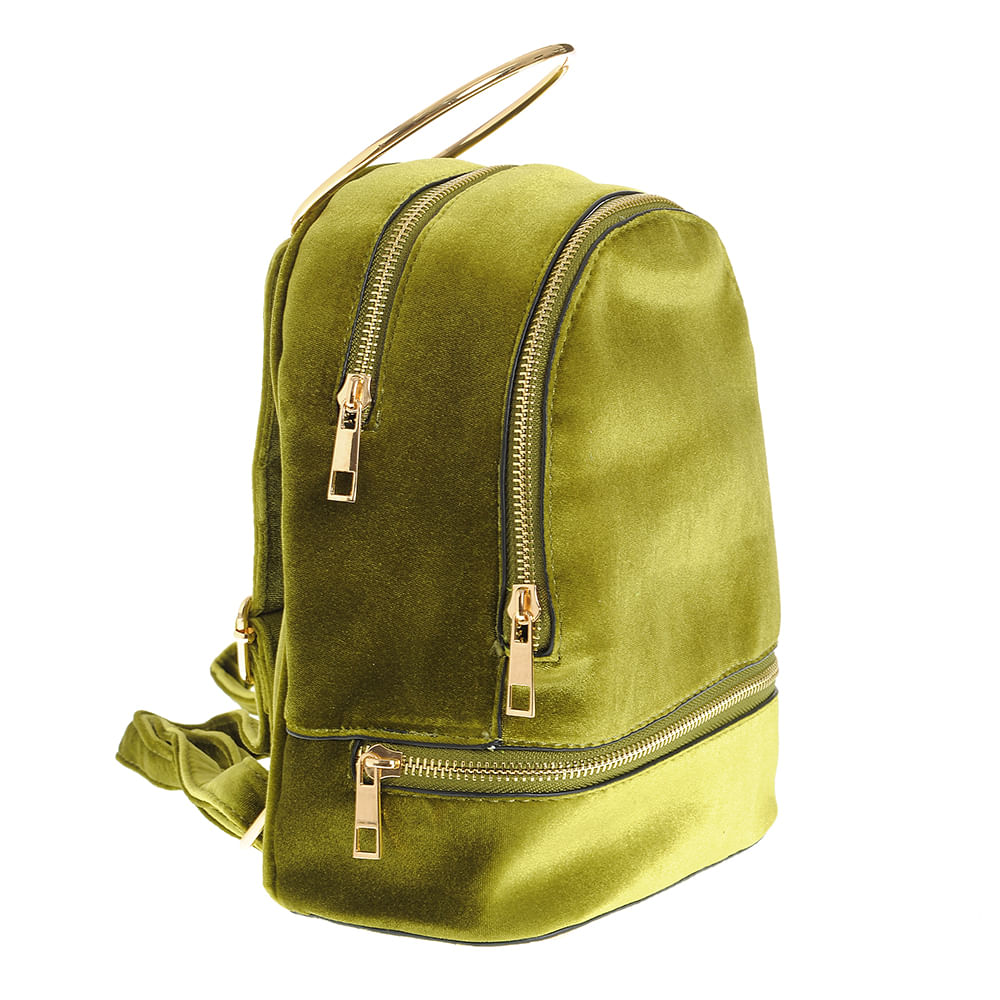 Rucsac verde cu fermoare - 2 | YEO