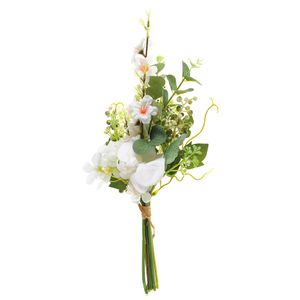 Buchet din flori artificiale albe 36 cm