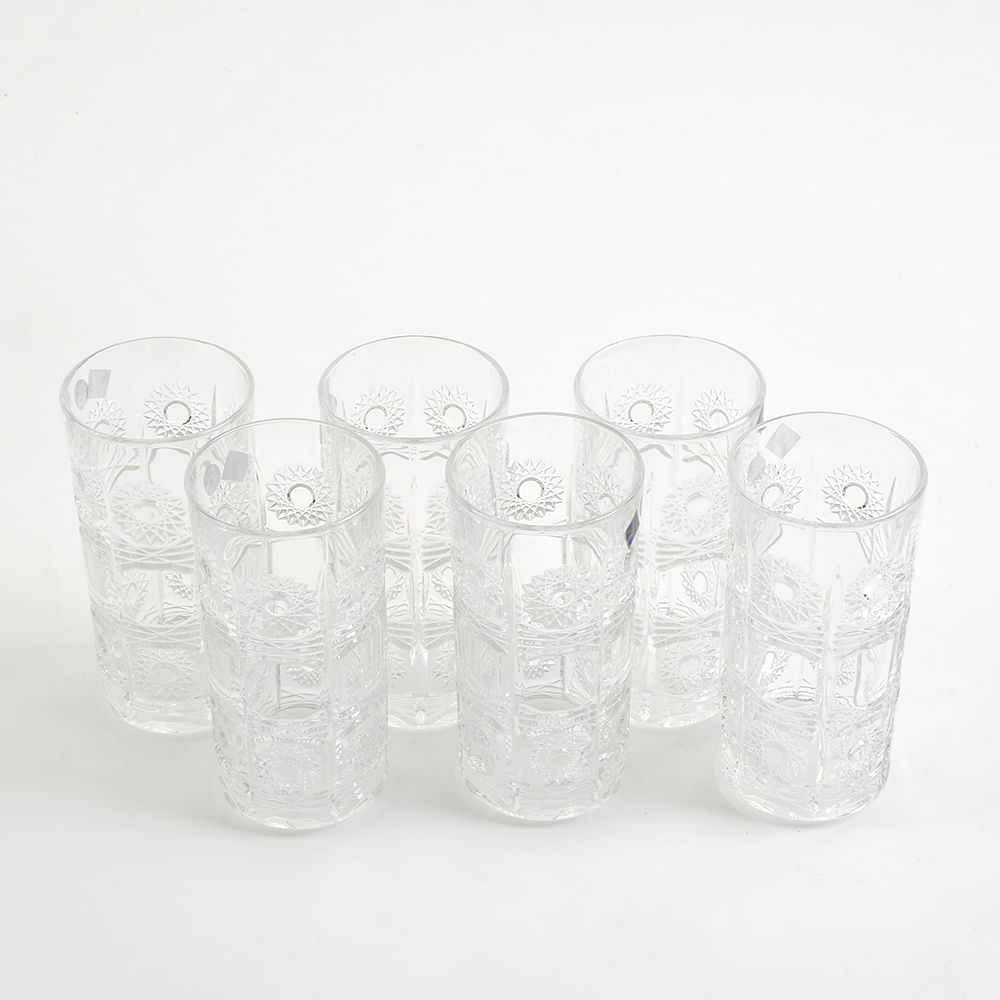 Set 6 pahare din cristal pentru apa - 2 | YEO