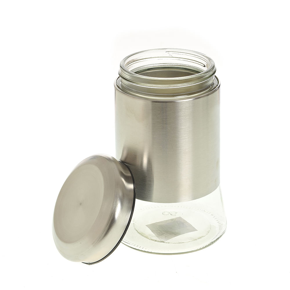 Borcan din sticla cu capac de inox  1 l - 3 | YEO