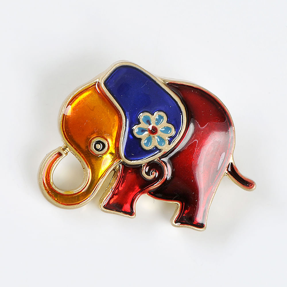 Brosa elefant multicolor - 2 | YEO