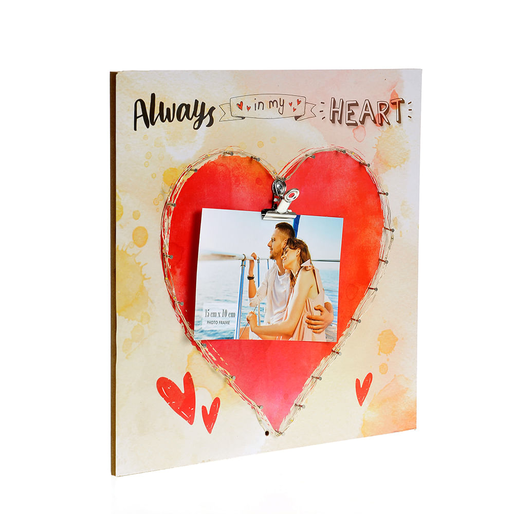 Decoratiune din lemn Always in my heart - 2 | YEO