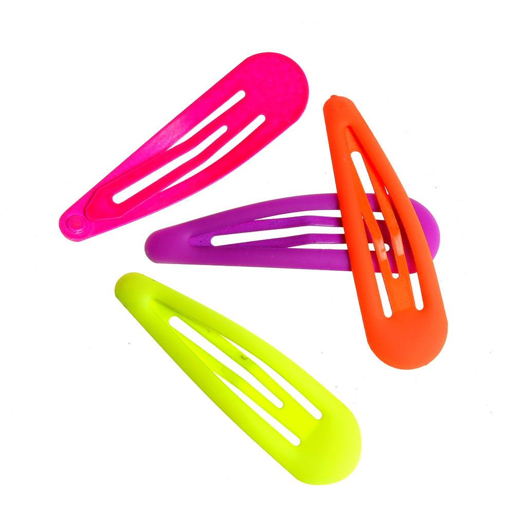 Set 4 clame de par culori neon - 2 | YEO