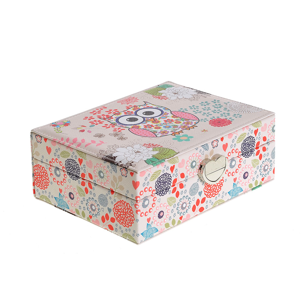 Cutie de bijuterii decor bufnita 20.5 x 15.5 cm - 2 | YEO