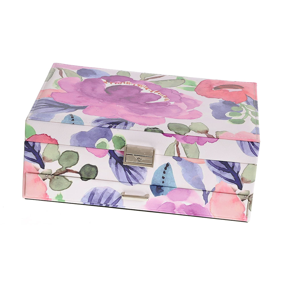 Cutie de bijuterii cu motive florale 27x10.5 cm - 1 | YEO