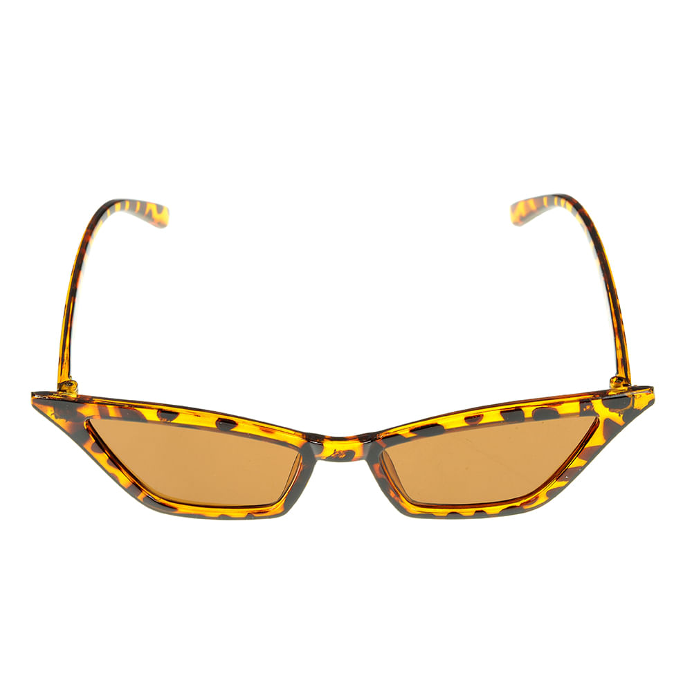 Ochelari de soare cu rama subtire animal print - 3 | YEO