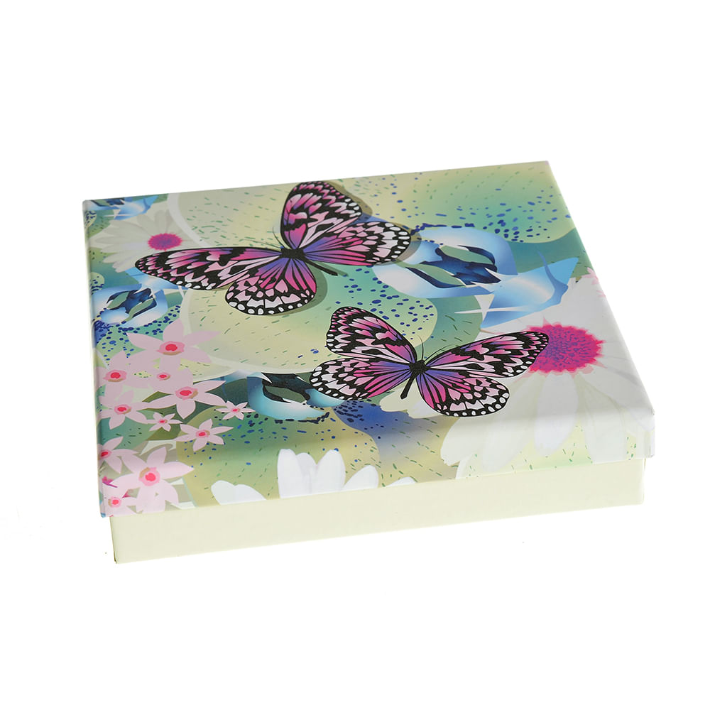 Cutie de cadou cu fluturi 16x16 cm - 2 | YEO