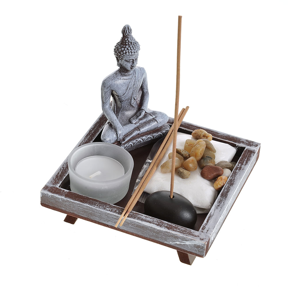 Set ornamental Buddha 12.5 cm - 2 | YEO