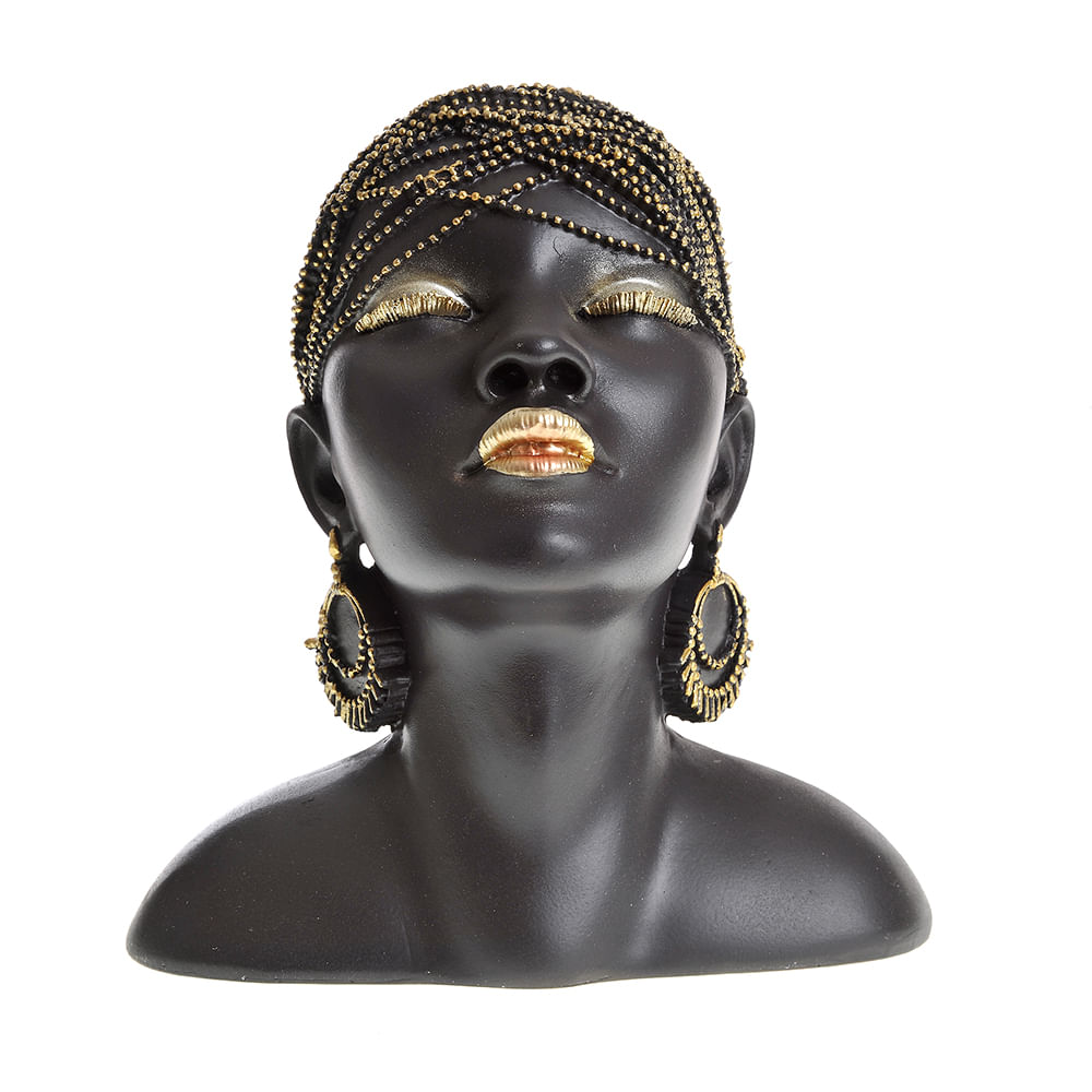 Statueta bust femeie africana 22 cm