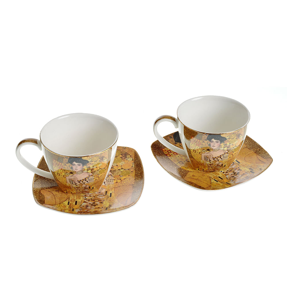 Set 2 cesti din ceramica Klimt