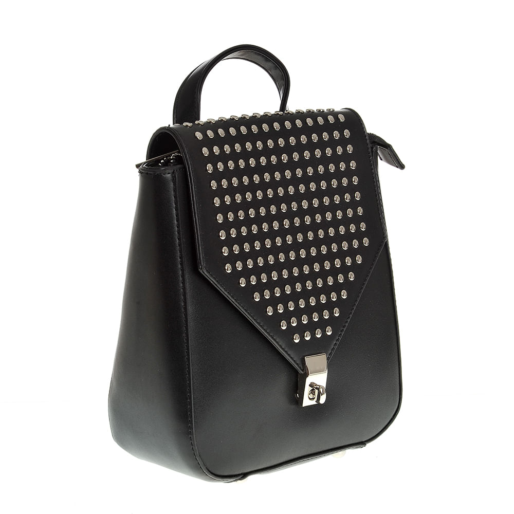 Rucsac negru cu clapeta - 1 | YEO