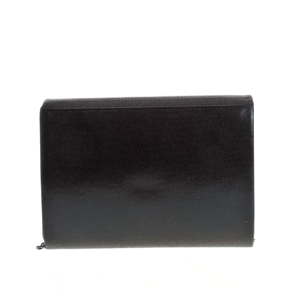 Clutch negru cu sclipici - 2 | YEO