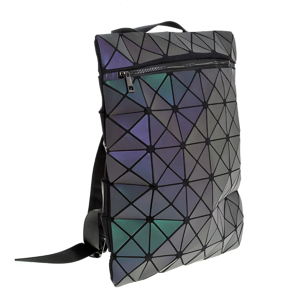 Rucsac din piele ecologica cu aspect holografic - 1 | YEO