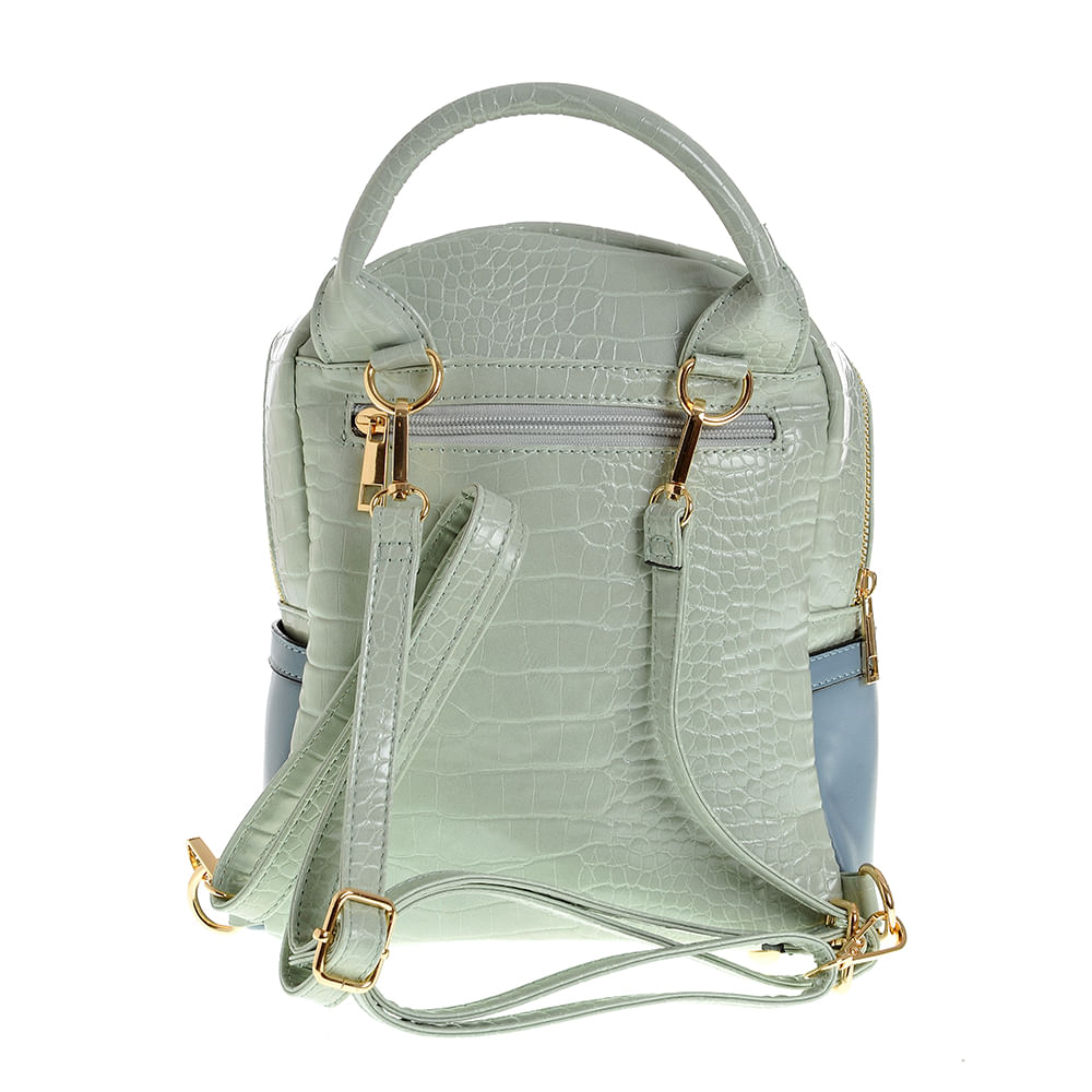 Rucsac verde cu flori - 2 | YEO