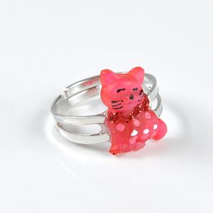 Inel pentru copii cu pisica roz