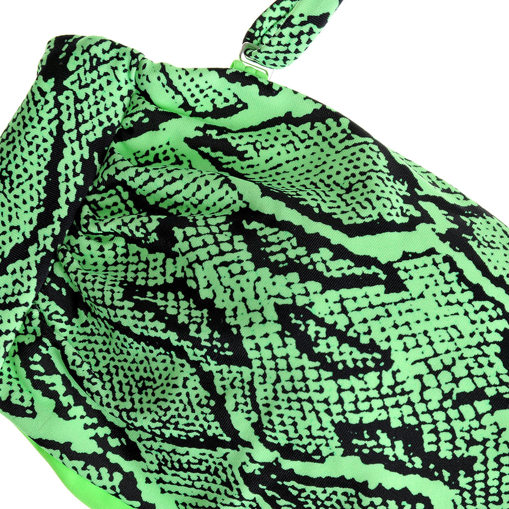 Sutien de baie verde cu model animal print - 1 | YEO