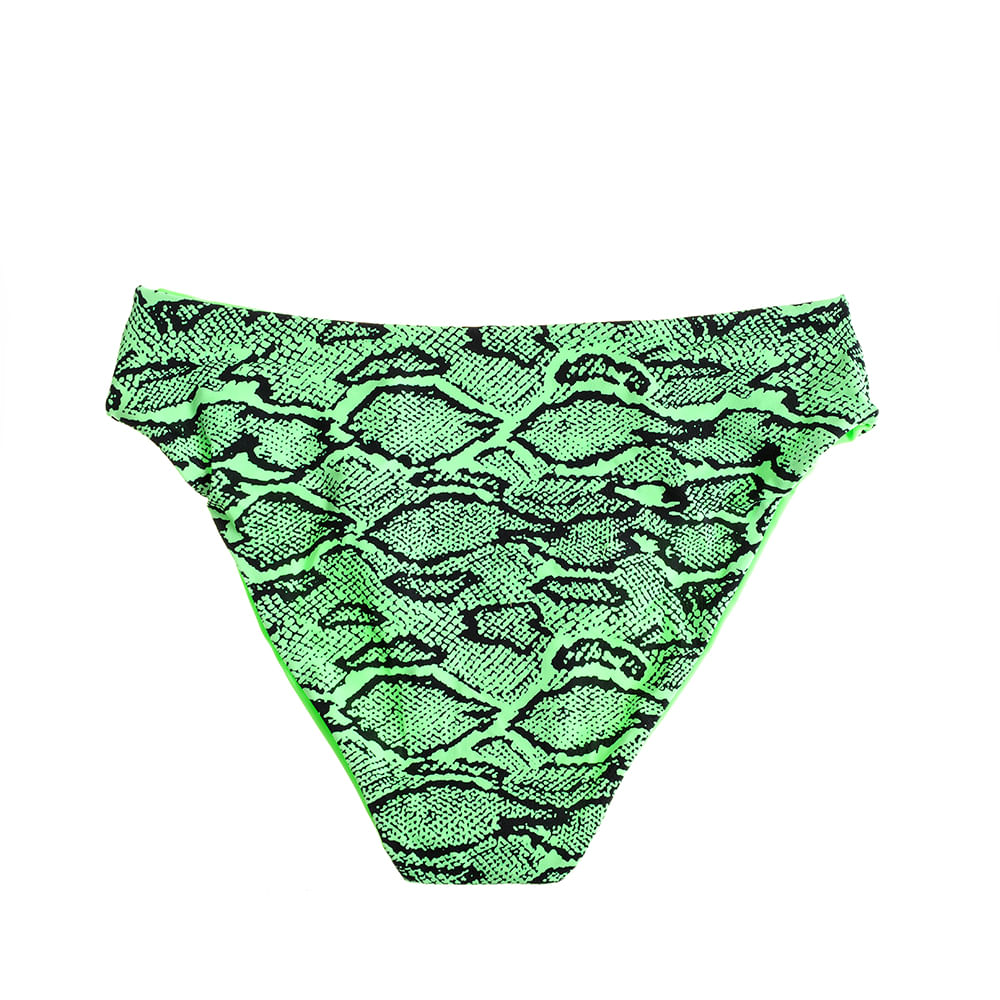 Slip de baie verde cu model animal print - 2 | YEO