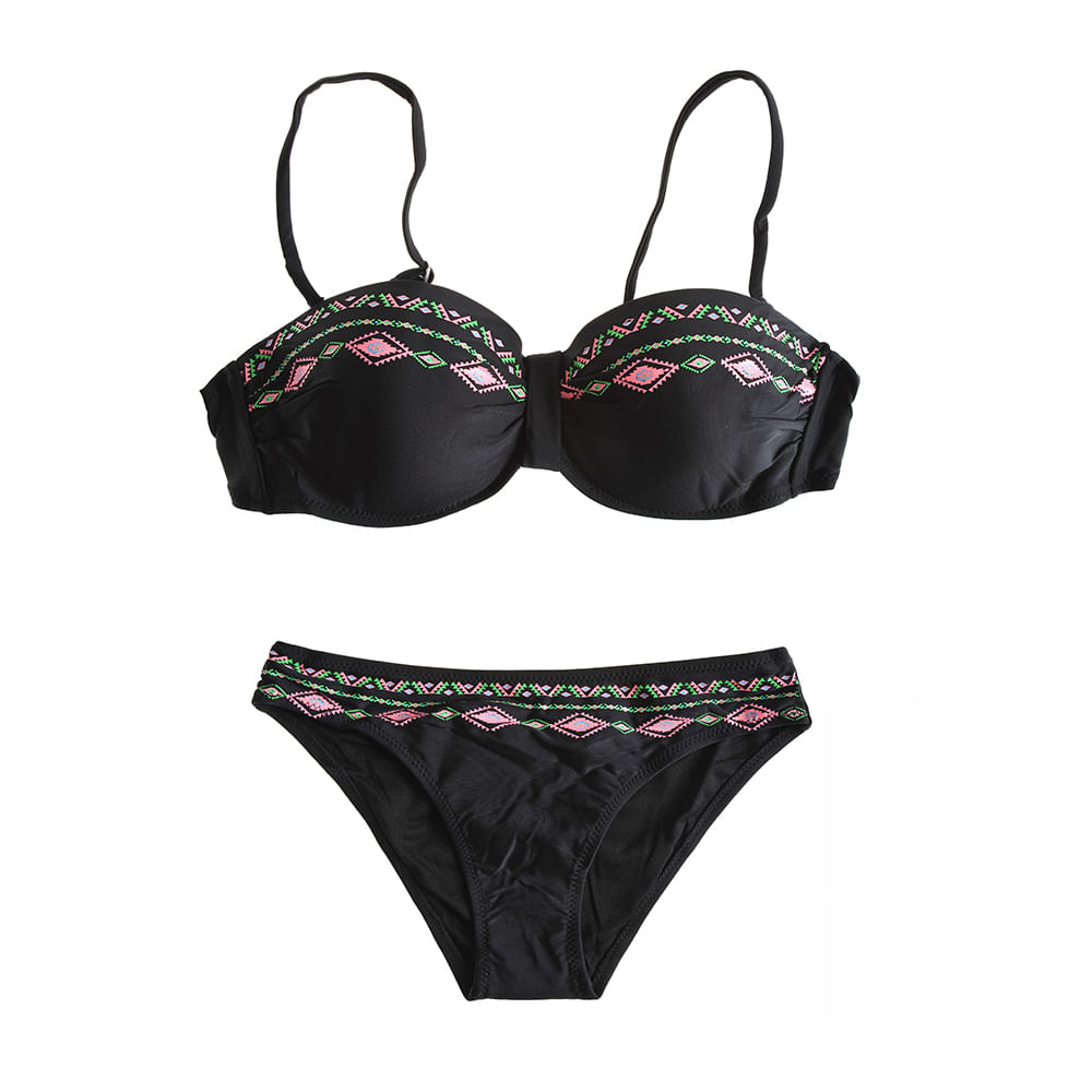 Sutien de baie negru - 3 | YEO