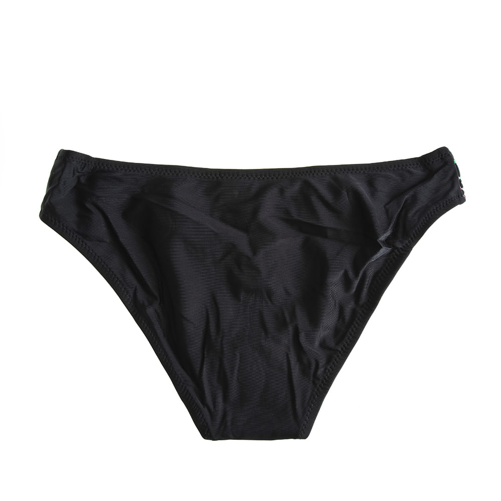 Slip de baie negru cu model - 2 | YEO