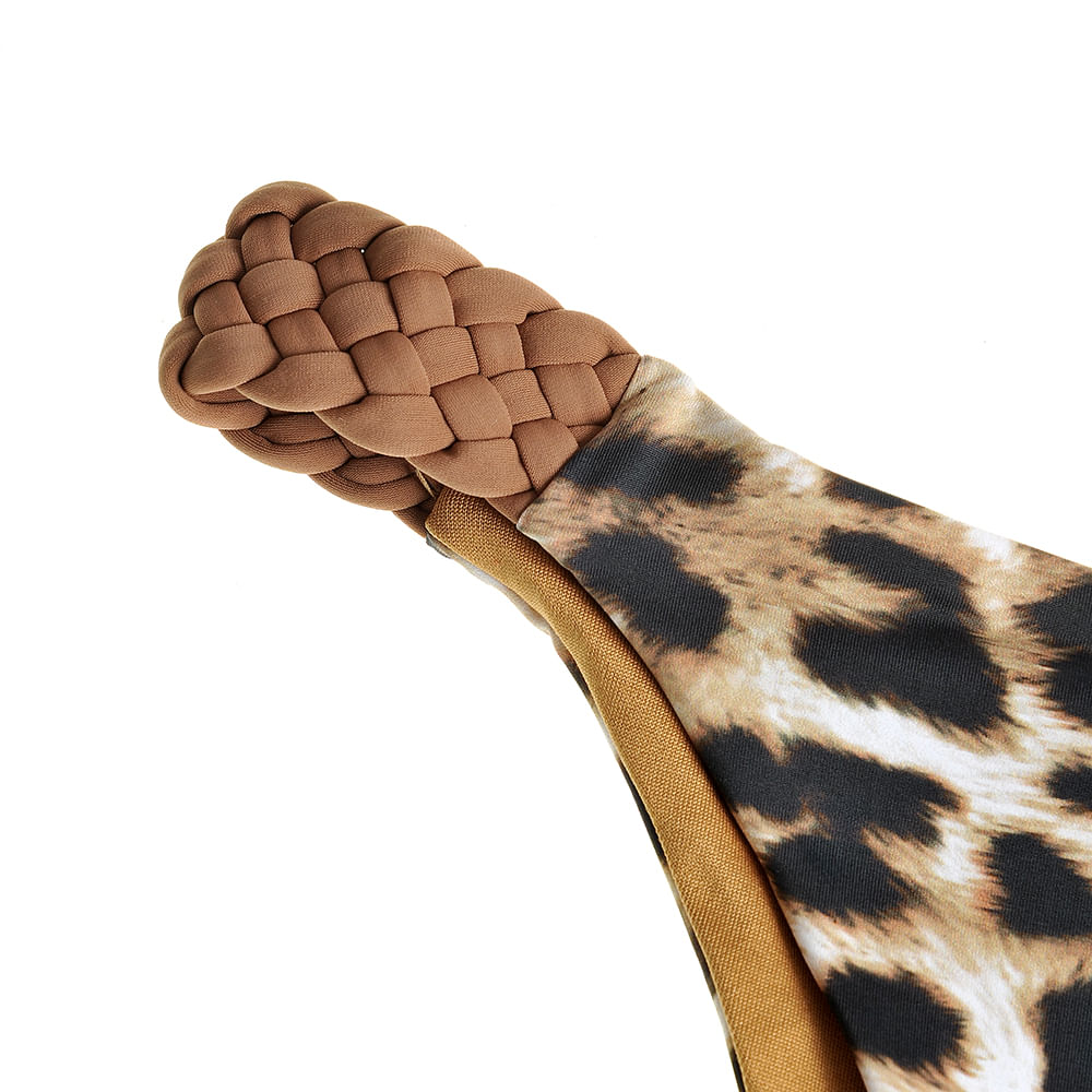 Slip maro cu model animal print