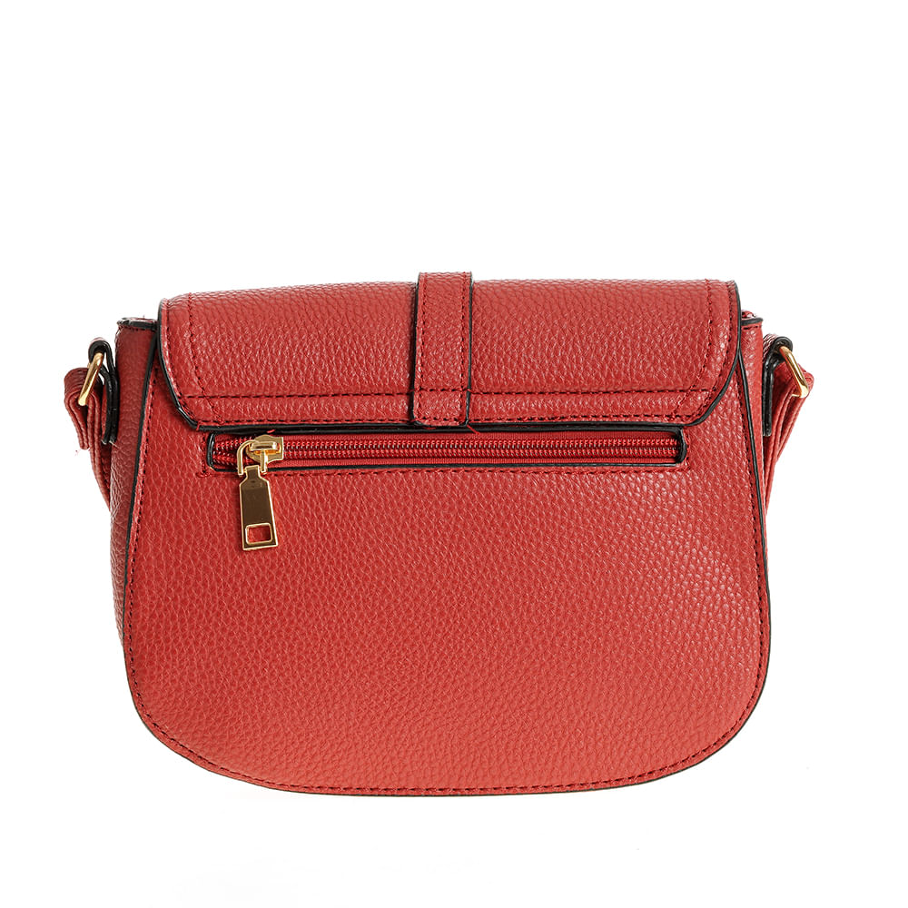 Geanta rosie crossbody din piele ecologica