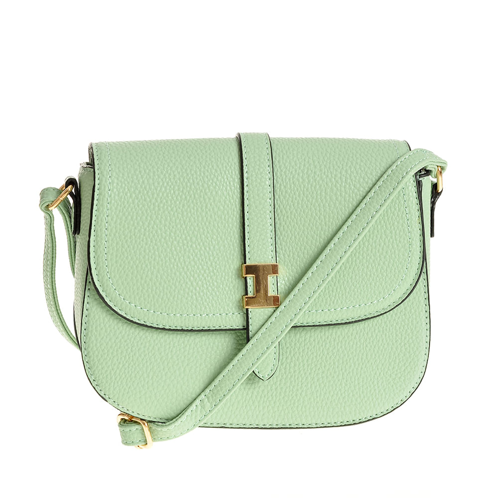 Geanta verde crossbody din piele ecologica