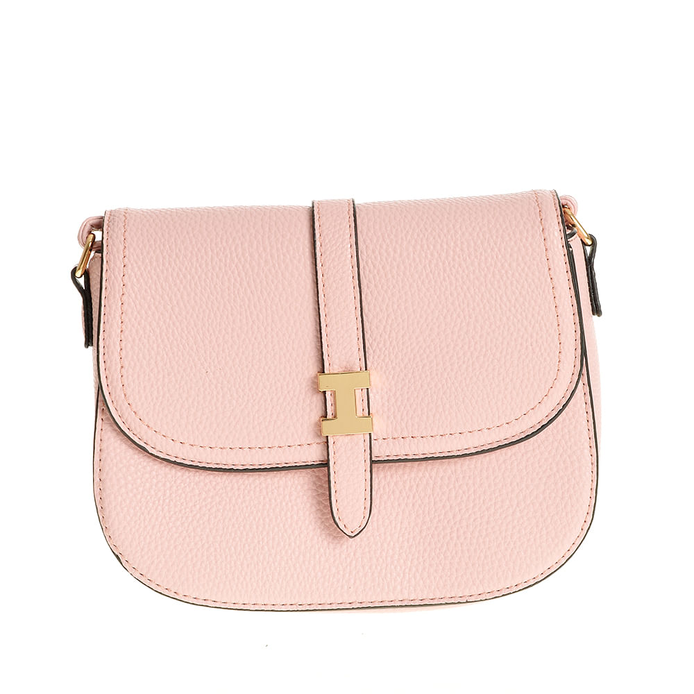 Geanta roz crossbody din piele ecologica