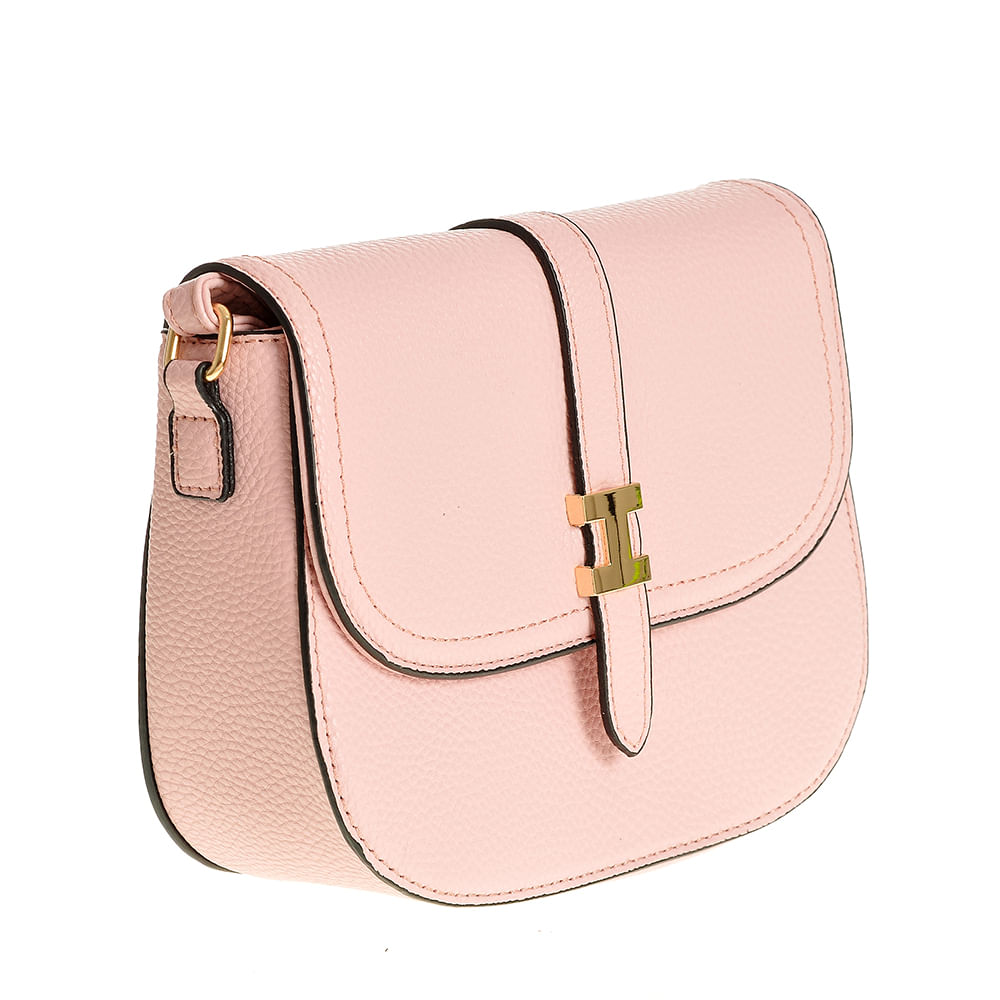 Geanta roz crossbody din piele ecologica