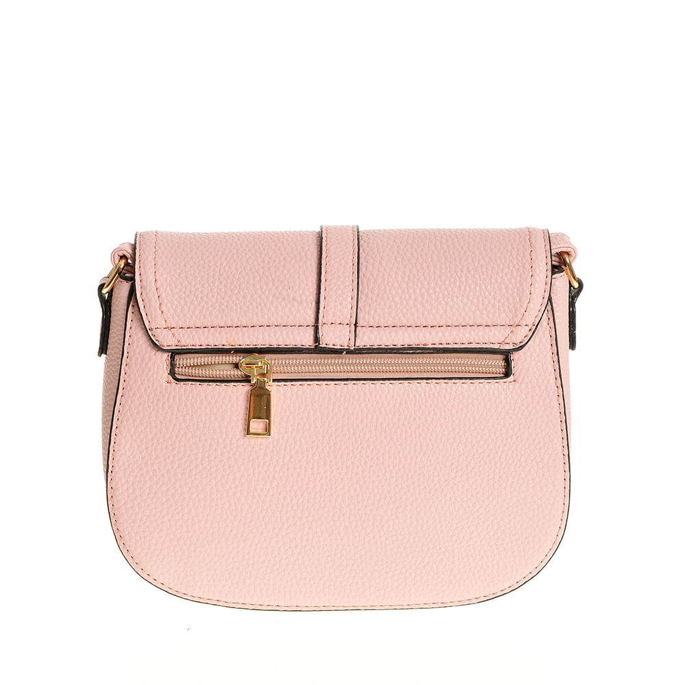 Geanta roz crossbody din piele ecologica