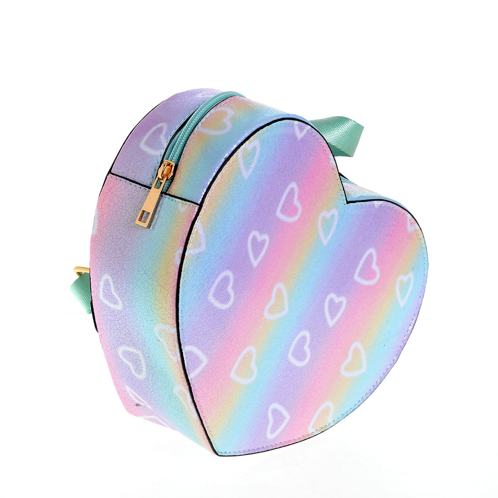 Rucsac inima multicolora - 2 | YEO