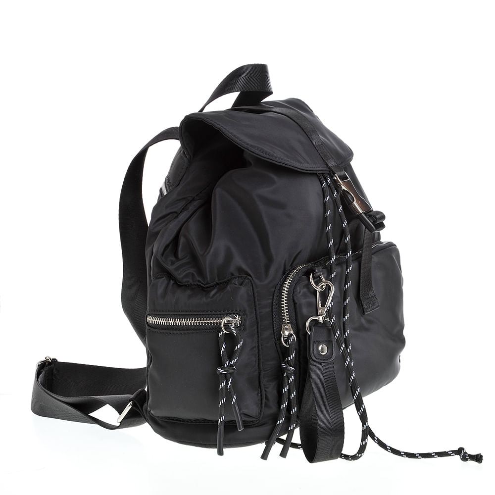 Rucsac negru cu buzunare multiple - 1 | YEO