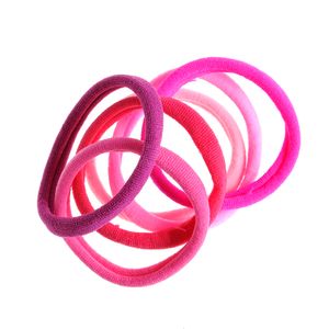 Set 6 elastice de par in nuante de roz