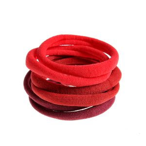 Set 6 elastice par nuante rosii