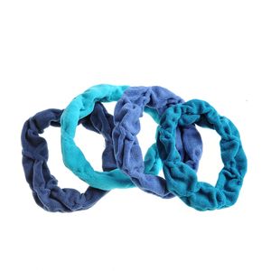 Set 4 elastice in nuante de albastru