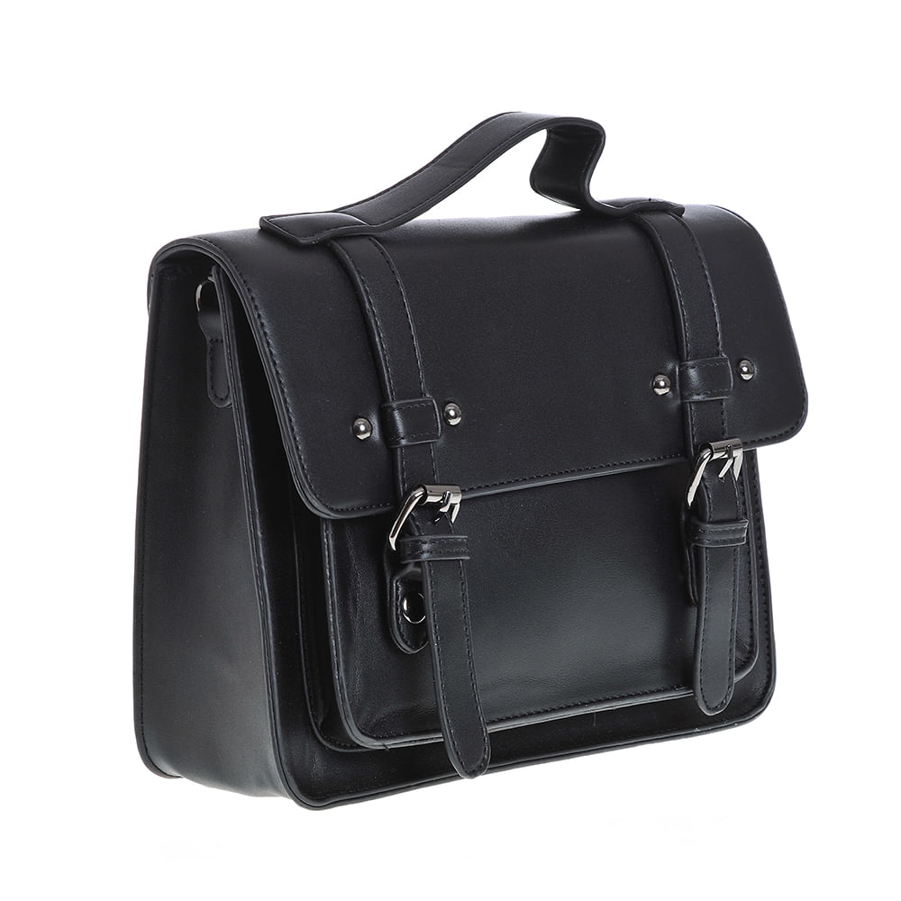 Geanta neagra tip postas - 2 | YEO