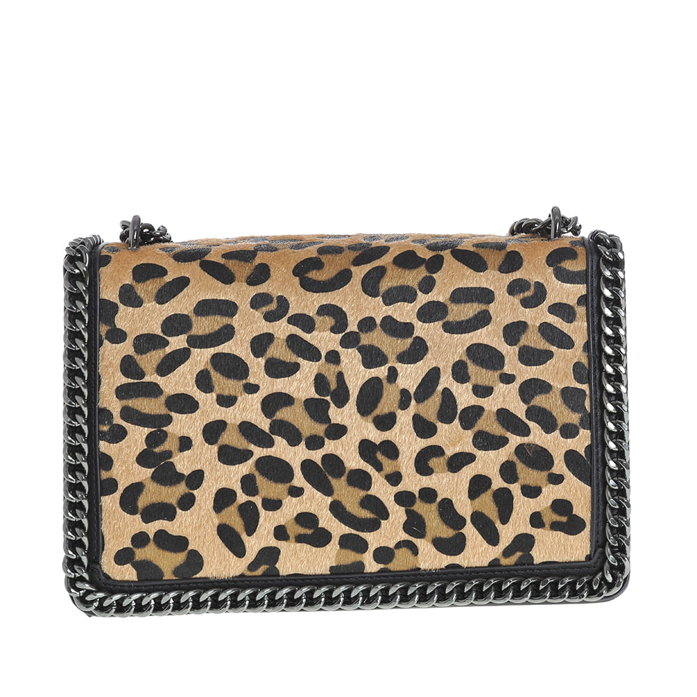 Geanta de umar cu clapeta si model animal print - 1 | YEO