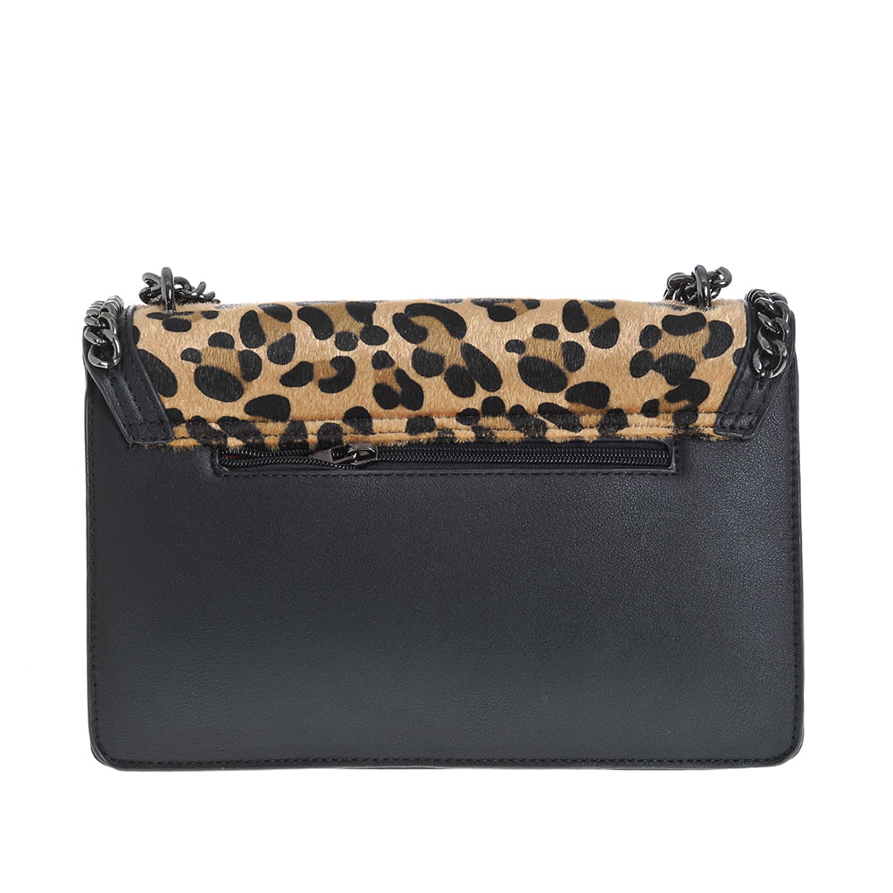 Geanta de umar cu clapeta si model animal print - 3 | YEO