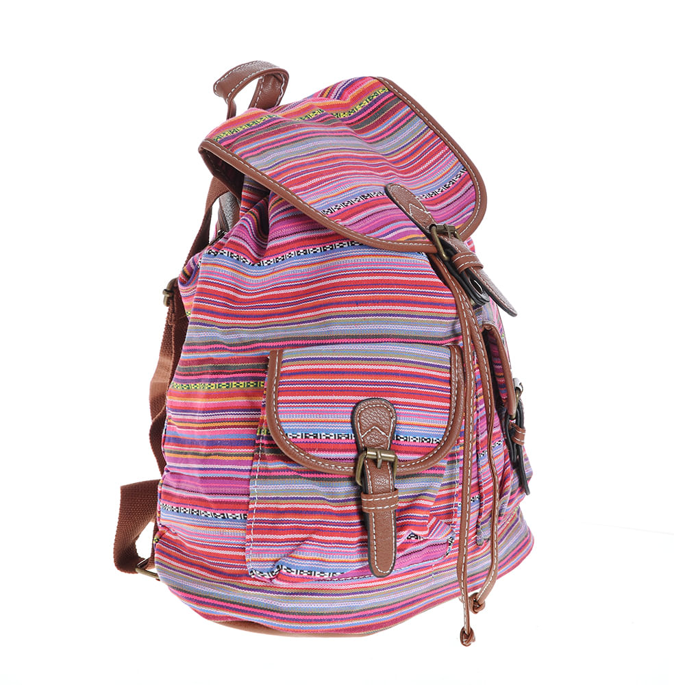 Rucsac cu dungi multicolore - 1 | YEO