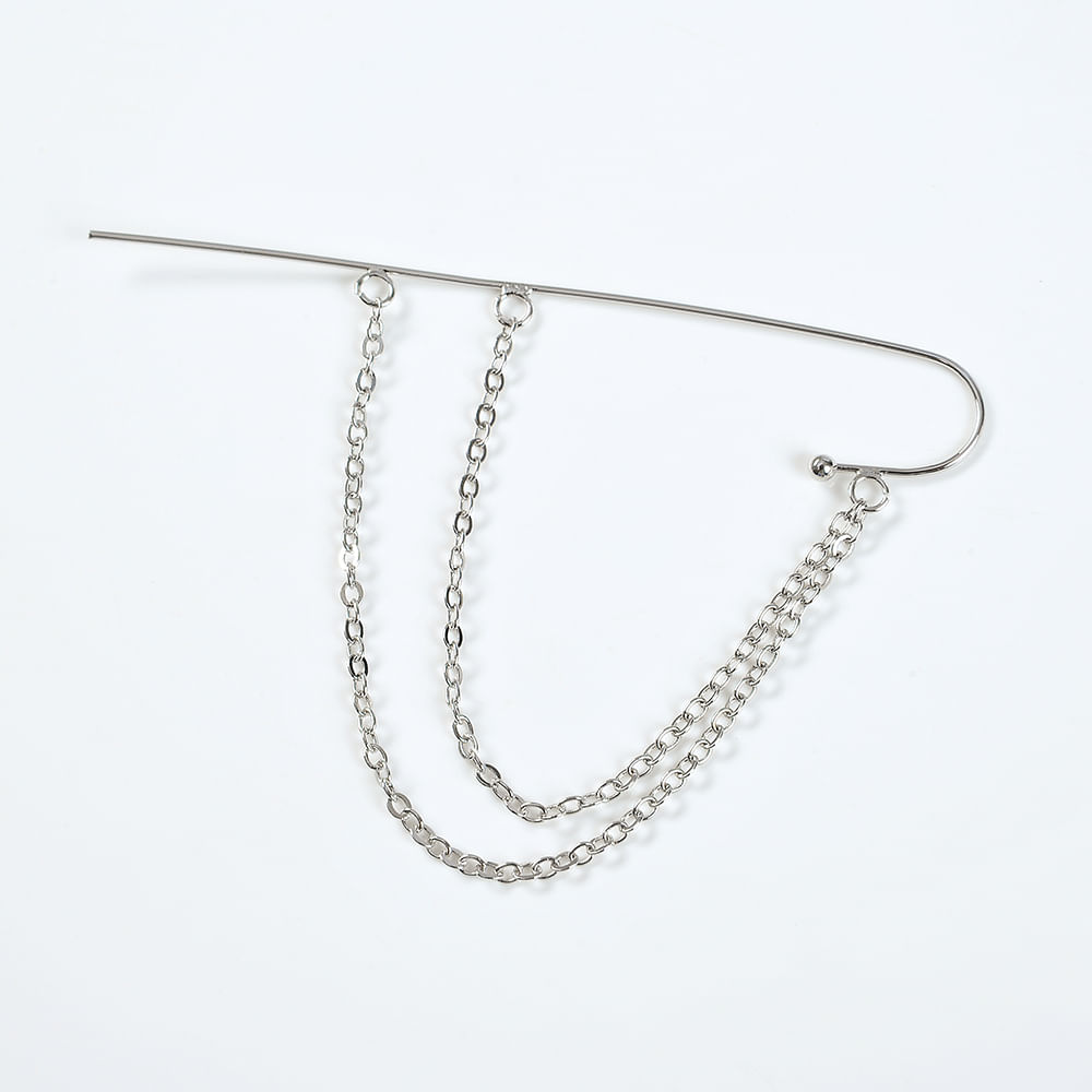 Cercel argintiu ear cuff - 1 | YEO