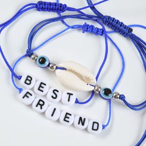 Set 3 bratari albastre Best Friend