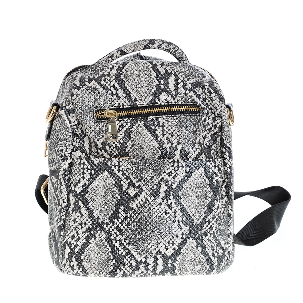 Rucsac din piele ecologica cu model animal print