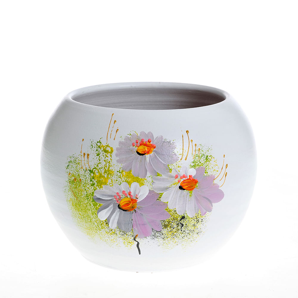 Vaza din ceramica cu flori de camp 12 cm image0