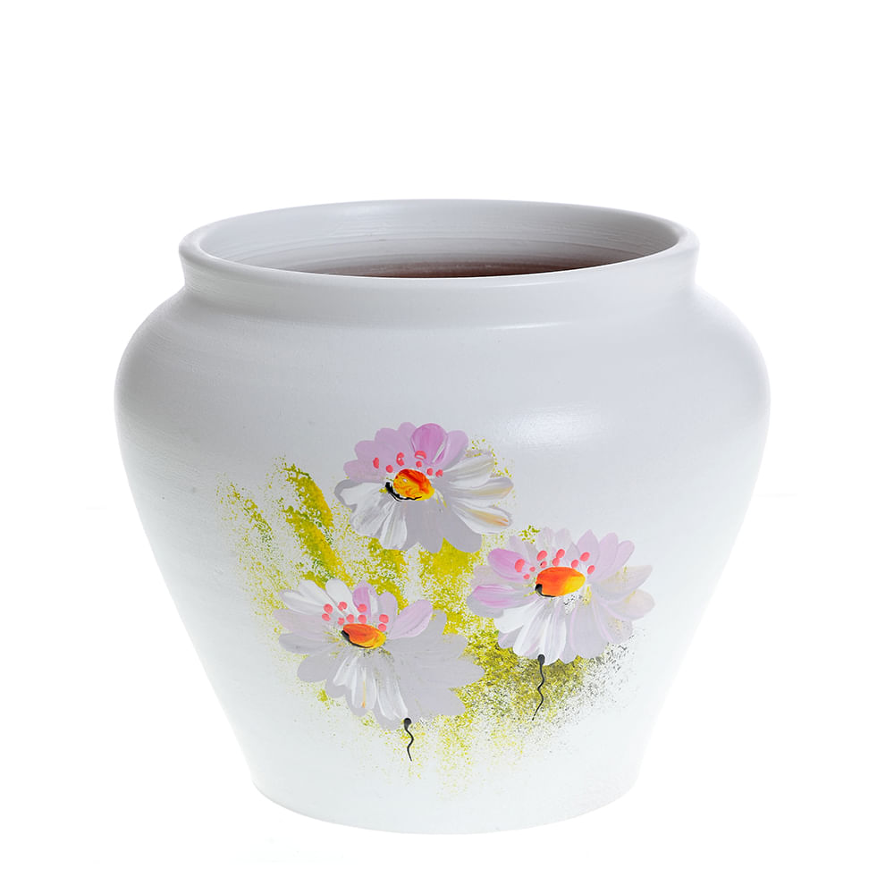 Vaza din ceramica cu flori de camp 14 cm image